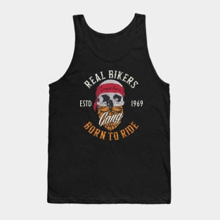 Real Bikers Born To Ride Tank Top